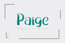 Every font is free to download! Paige Font By Wanida Toffy Creative Fabrica