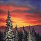 Sunset over Snowy Pines event image