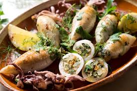 Stuffed Squid Sicilian Style Recipe Recipe Recipes Sicilian Recipes Fish Recipes