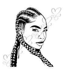 Download Afro Woman Svg Princess Queen Braids Hairstyle African Etsy In 2021 Drawings Of Black Girls Black Girl Magic Art Afro Woman Svg