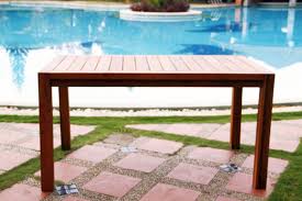 Tisch Feststehend Rechteckig 140 X 80 Cm Sevilla Akazie Sevilla Gartentisch Garten