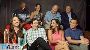 The cast that we have come to love comprises andy samberg as detective jake peralta, terry crews as terry jeffords, joe lo truglio as charles boyle, melissa fumero as amy santiago, stephanie beatriz as rosa diaz, and andre braugher as captain raymond holt. Brooklyn Nine Nine Cast On Being Saved By Nbc Comic Con 2018 Tvline Youtube