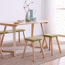 Most rectangular tables seat between four and 10 guests. Fashion Creative Shoes Stool Solid Wood Dining Table Cloth Dressing Stool Fashion Makeup Stool Home Living Room Bench Aliexpress