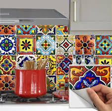 Because of the exquisite design of the tiles, they are popular among interior designers and homeowners who love artistic home interiors. Wall Tile Sticker Kitchen Bathroom Decorative Decal Mexican Talavera Trmix002 14 95 Picclick