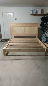But i'm sharing an overview of the build and some tips below. Ana White King Bed Frame Diy Projects Diy King Bed Frame Diy King Bed King Size Bed Frame Diy