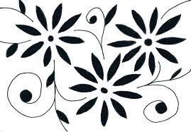 Black And White Floral Design Simple Flowers Flower Drawing Flower Drawing Design Simple Flower Drawing