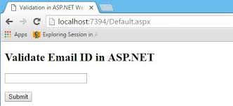 Validate Email Id In Asp Net Textbox Using Javascript Codeproject