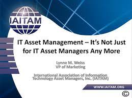 Enable asset owners, managers, plant managers, and reliability engineers to improve control, while making maintenance planning easier and more accurate, with the sap asset strategy and performance management application, part of the sap intelligent asset management solution portfolio. Ppt It Asset Management It S Not Just For It Asset Managers Any More Powerpoint Presentation Id 1074023
