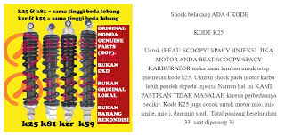Cara memperbaiki shock belakang motor tanpa memotong dan melubangi tabungnya. Shockbreaker Breaker Belakang Beat Karbu Beat Fi Vario Karburator 110 Vario 110 Techo Karbu Original Ori Asli Astra Honda Motor Ahm Shock Sok Skok Belakang Lazada Indonesia