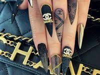 0 results for chanel acrylic nail tips. 15 Chanel Nails Design Ideas Chanel Nails Chanel Nails Design Gucci Nails