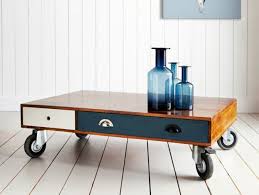 Coffee tables on wheels are very practical and they come in all sorts of different styles. Small Drawer Coffee Table With Wheels
