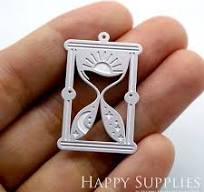 Hourglass Etched Stainless Steel Charms,corroded Hourglass Brass  Charms,jewelry Supplies,diy Necklace,earrings Findaings (SSB360) - Etsy