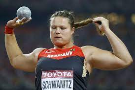 Shot putter in a shot put competition. Germany S Schwanitz Wins Women S Shot Put World Title Reuters