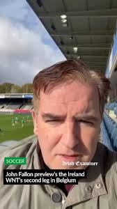 Our soccer reporter John Fallon brings us this update from Ireland's  training session in Belgium.