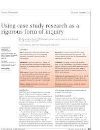 Example of an outlying case study. Pdf Using Case Study Research As A Rigorous Form Of Inquiry