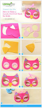Children S Day Gifts How To Make A Lovely Owl Felt Mask For Kids From Lc Pandahall Com Sanat Cocuklar Yaratici Egitimsel Elisleri