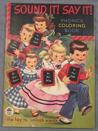Merrill 1951 Sound It Say It Phonics Coloring Book Ebay Vintage Coloring Books Coloring Books Vintage Children S Books