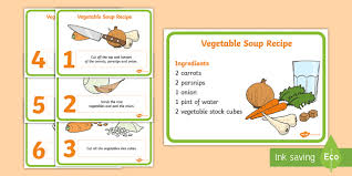 Recessed lighting calculator soup decimals to fractions. Simple Vegetable Soup Recipe Cards Primary Resources Ks1