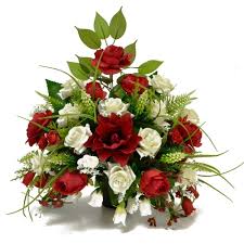 Check spelling or type a new query. Zion Artificial Flower Graveside Red White Rose Cemetery Memorial Arrangement Buy Online In Faroe Islands At Faroe Desertcart Com Productid 60095172