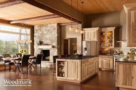 American Woodmark Cabinets Exclusively At The Home Depot Hickory Kitchen Rustic Kitchen Cabinets Hickory Kitchen Cabinets