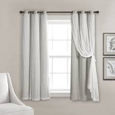 Lush D Cor Grommet Sheer Curtain Panels With Insulated Blackout Lining Walmart Com In 2020 Lush Decor Sheer Curtain Panels Custom Drapes
