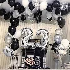 Eur 3.55 to eur 13.54. Feste Besondere Anlasse Air Balloons Decoration 25th Silver White Wedding Anniversary Party Helium Maybrands Com Ng