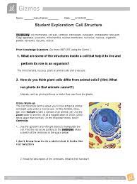 Explorelearning student exploration cell structure answer key.pdf free pdf download lesson info: Cellstructurese Iliana Eukaryotes Biology