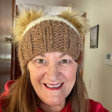 Hand-knit basalt Cozy Beanie