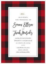 Buffalo Plaid Plaid Wedding Invitation Heart Themed Wedding Plaid Wedding