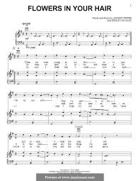Flowers In Your Hair The Lumineers By J Fraites W Schultz On Musicaneo Violin Sheet Music Sheet Music The Lumineers