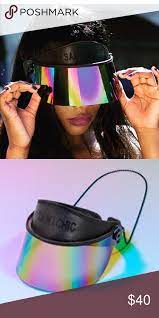 Paparazzi Visor 2 0 Uv Sun Visor Holographic Sun Visors Sun Visor Hat Visor