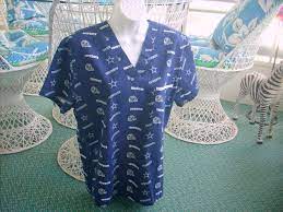Genuine Nfl Dallas Cowboys Scrub Top Navy Helmet Star Design Small Clothes Kids Outfits Short Sleeve Dresses