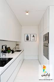 ديكورات مطابخ صغيرة المساحة 2015 White Modern Kitchen Galley Kitchen Remodel Kitchen Inspirations