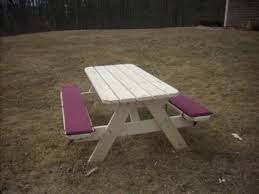 Picnic Table Bench Cushions Picnic Table Picnic Table Bench Painted Picnic Tables
