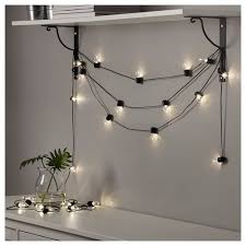 Blotsno Led Lyskaede Med 24 Paerer Indendors Sort Lyskaeder Ikea Og Paere