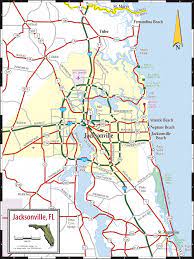Street Map Of Jacksonville Florida Jacksonville & Northeast Florida Road Map