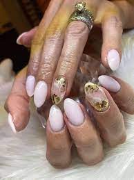 Gold Flake Nails Nails Bella Nails Nail Spa