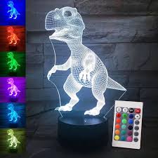 3d Illusion Led Lamp Dinosaur 7 Color Led Bulb Decoration Animal Night Light Touch Sleeping Nightlight Table Lamp Boys Gifts Animated Night Lights Night Light3d Illusion Aliexpress