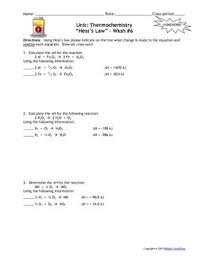 Lesson Plan Hess S Law By Msrazz Chemclass Teachers Pay Teachers