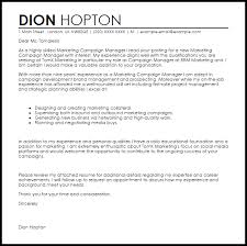 Maybe you would like to learn more about one of these? Campaign Manager Cover Letter Sample Cover Letter Templates Examples