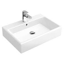 Villeroy Boch Memento Aufsatzwaschtisch Weiss 1 Hahnloch Mit Uberlauf Aufsatzwaschtisch Waschbecken Eckig Waschtisch