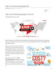 With this app, you can enjoy uninterrupted streaming. Top 10 Live Streaming Apps Uk By Redbytesuk Issuu