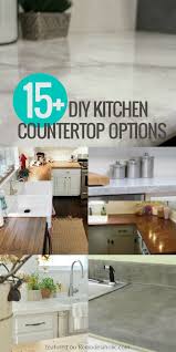 Few areas of the home experience more wear and tear than your kitchen counters. Update Your Kitchen On A Budget With These Affordable Diy Kitchen Countertop Options F Diy Kitchen Countertops Replacing Kitchen Countertops Diy Countertops