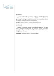 Se trata de un tema sobre las técnicas de aprendizaje, proporcionado en la plataforma de. Resumen A Partir De El Olvido Que Seremos De Hector Abad