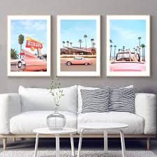 15% off with code junetreats4u. Nordic Art Poster Prints Palm Springs Car Pink San Francisco Long Beach Wall Art Canvas Painting Pictures Home Decor Buy Cheap In An Online Store With Delivery Price Comparison Specifications Photos