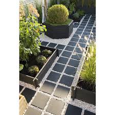 pave beton dalle gris ardoise pas cher pave leroy merlin iziva com amenagement paysager devant maison jardins amenagement jardin