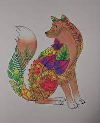 After all what can be so hard, there are some trees and. Johanna Basford Enchanted Forest Fox Adultcoloring