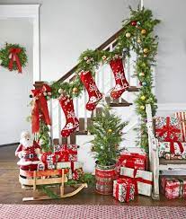 Christmas decoration indoor ideas for faux. 21 Best Staircase Christmas Decorations Holiday Decor For The Banister
