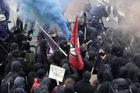 Prelude to totalitarianism in america? Antifa Black Clad And Often Violent Is Strong In Philly