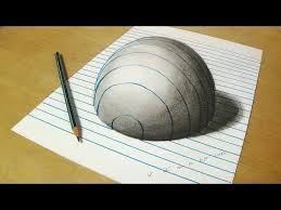 How to draw a spherethanks for watching!! How To Draw A Step In Line Paper Easy 3d Trick Art Optical Illusion For Kids An Illusion Drawings Art Optical Optical Illusions For Kids
